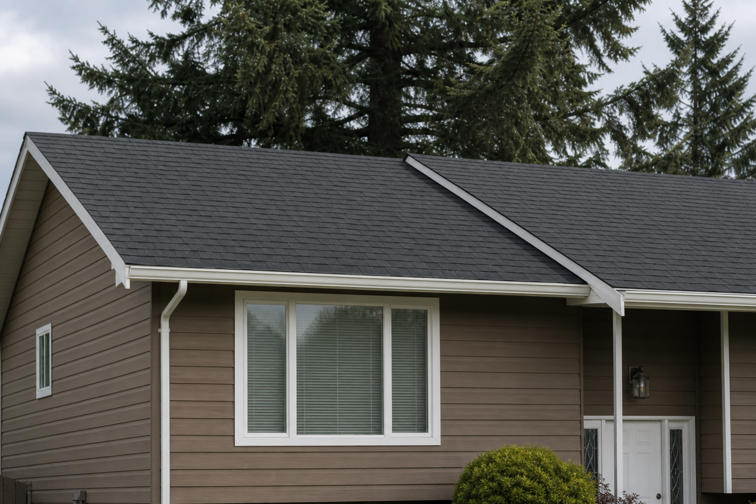 Matching repair or completion detail after work on a roofing scenario typical of Surrey split-level homes