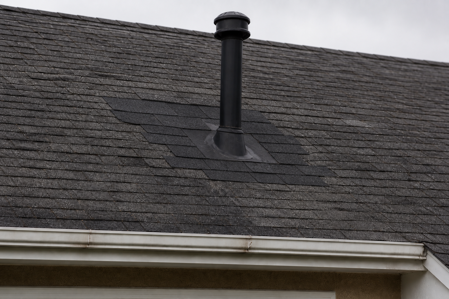 Matching repair or completion detail after work on a roofing scenario typical of East Vancouver bungalows