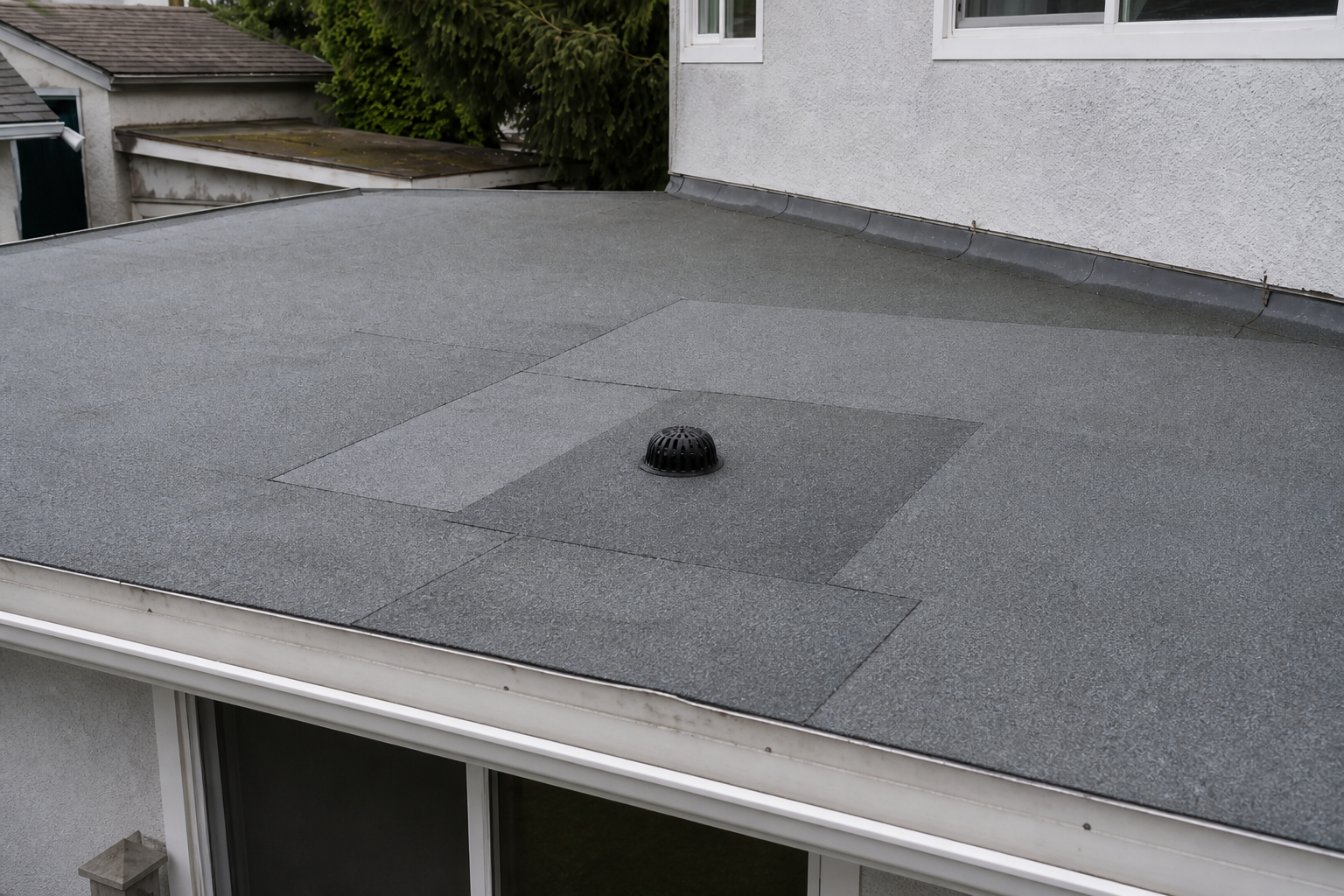Matching repair or completion detail after work on a roofing scenario typical of Richmond rear additions