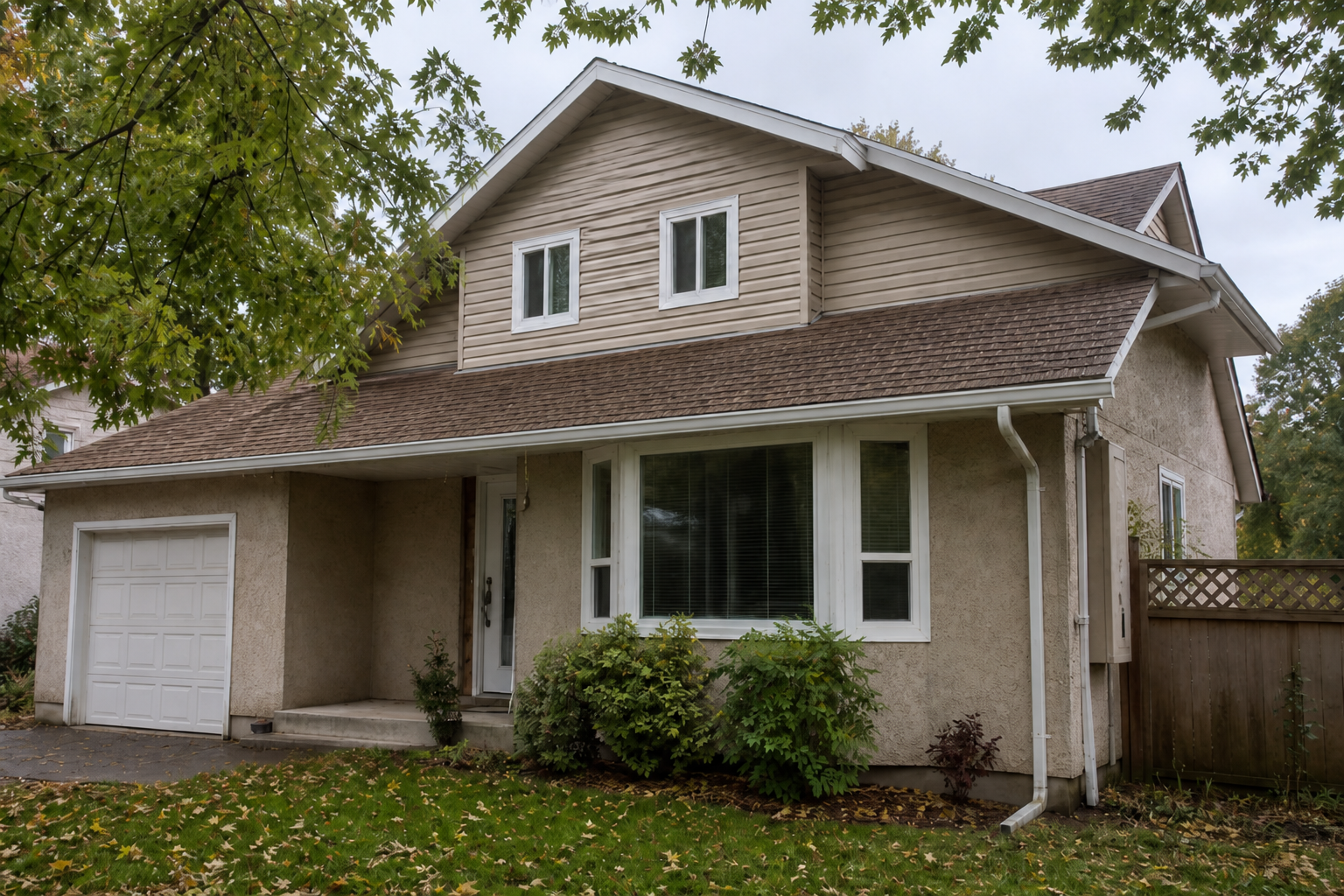 Establishing property view after work on a roofing scenario typical of Port Coquitlam homes