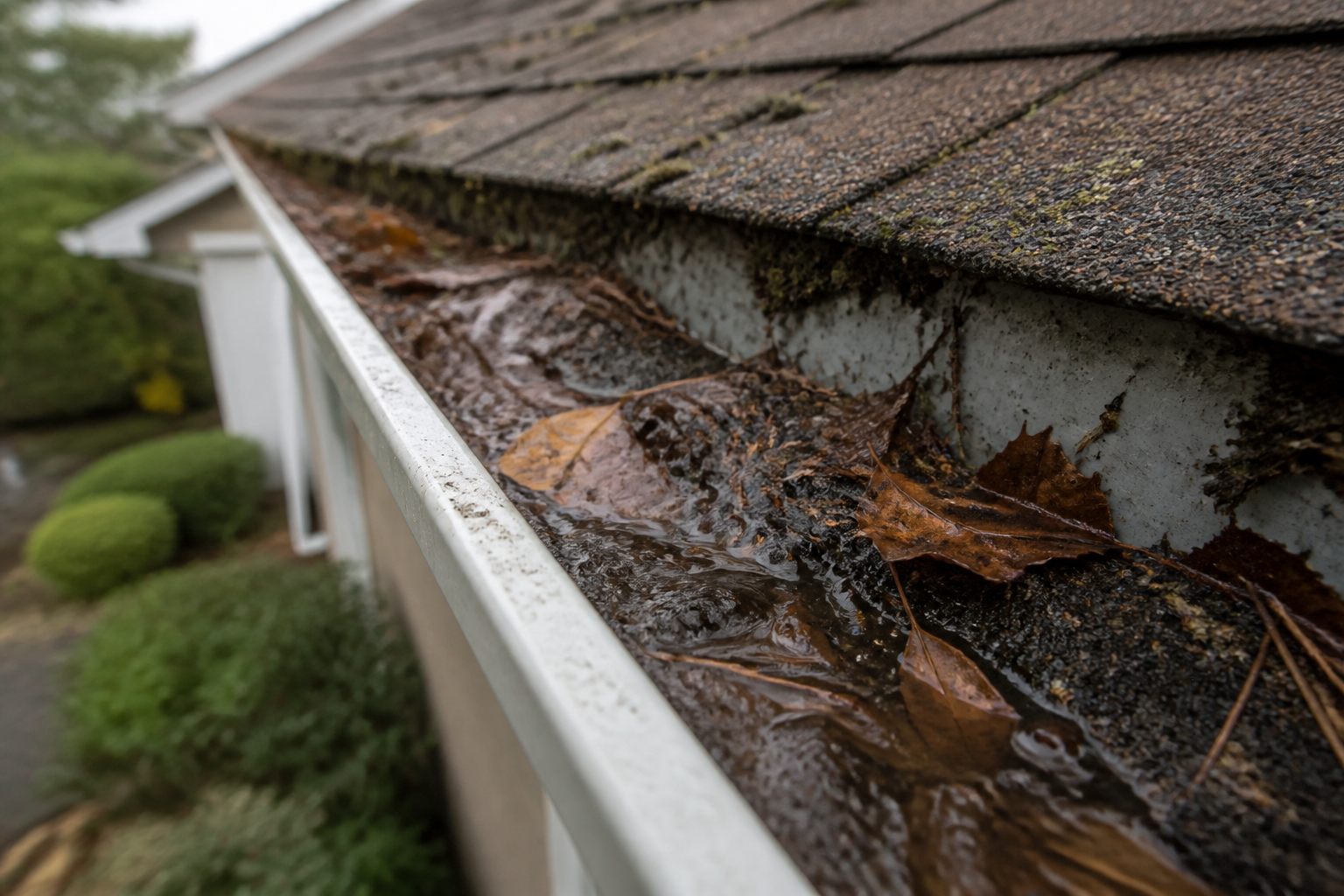 Tight technical failure detail before work on a roofing scenario typical of Port Coquitlam homes