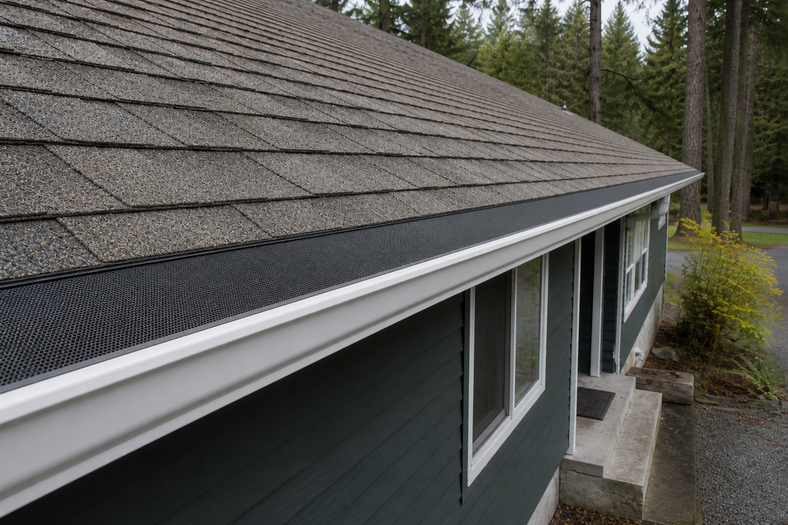 Matching repair or completion detail after work on a roofing scenario typical of Port Moody conifer-edge homes