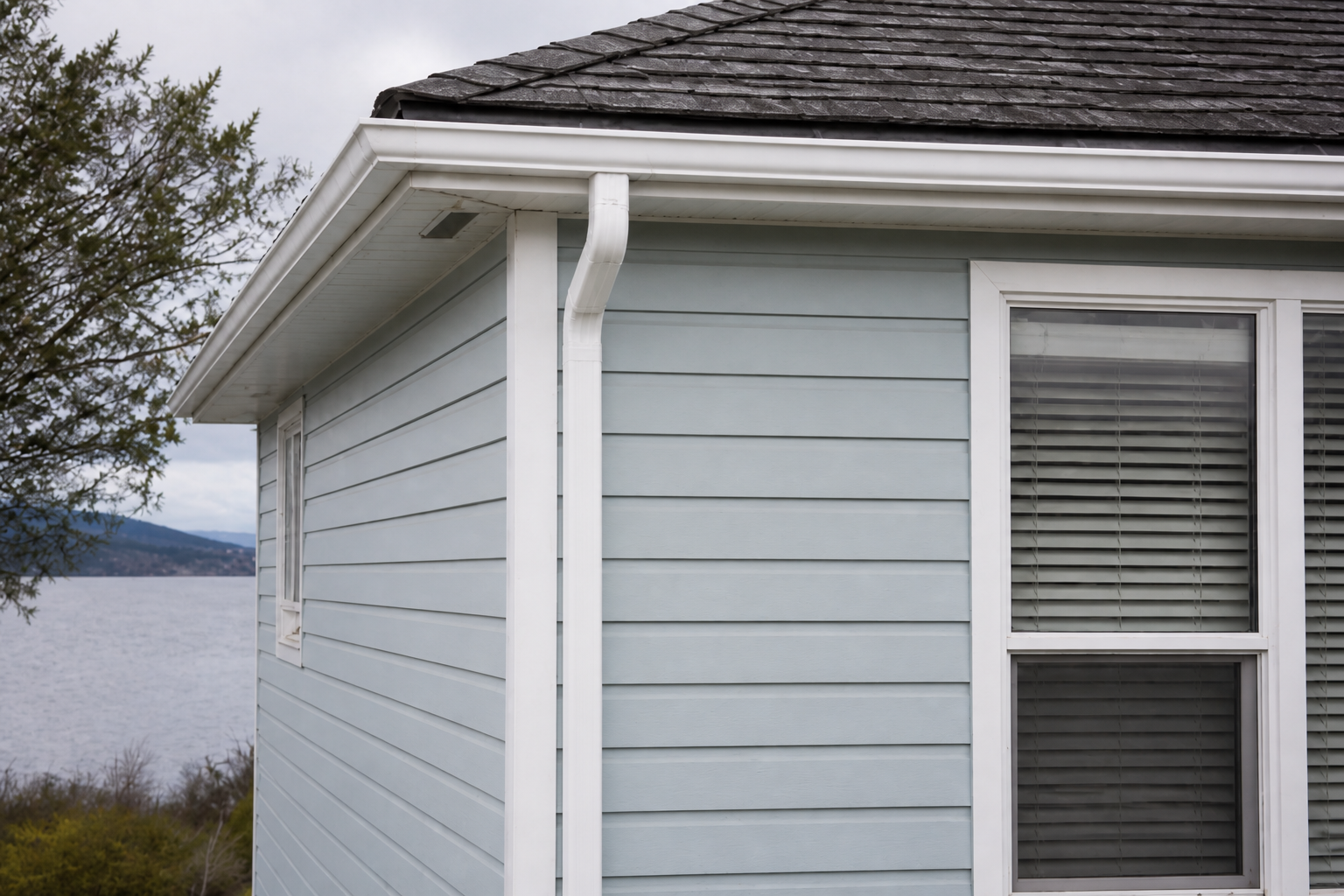 Matching eave or secondary detail after work on a roofing scenario typical of White Rock coastal homes