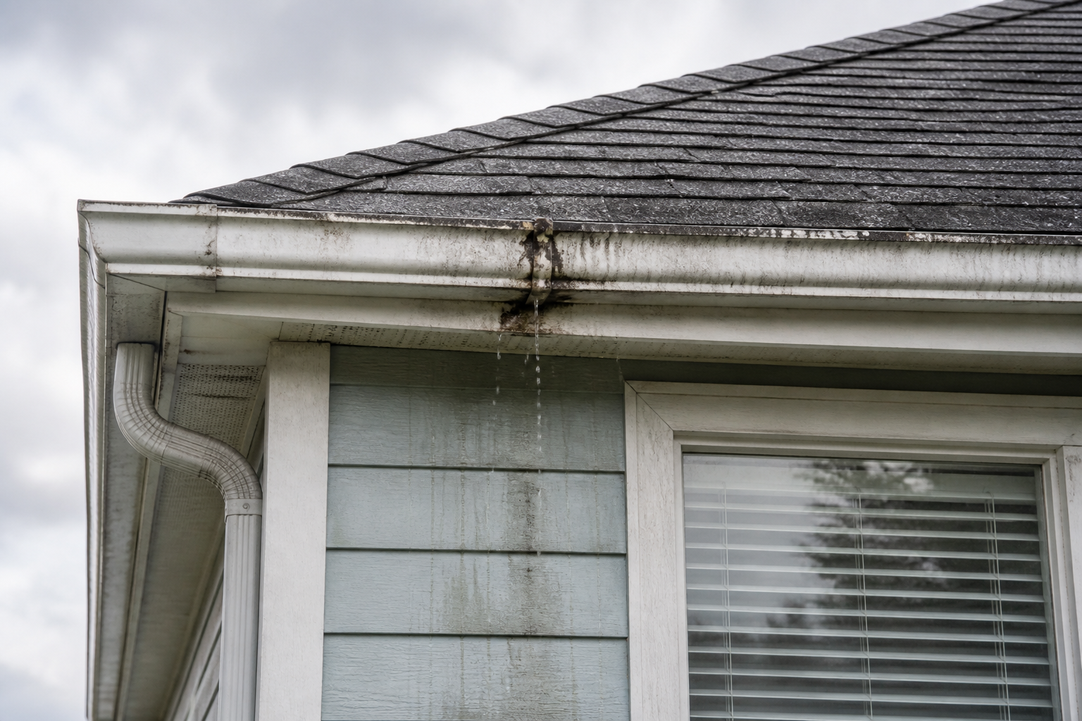 Tight technical failure detail before work on a roofing scenario typical of White Rock coastal homes