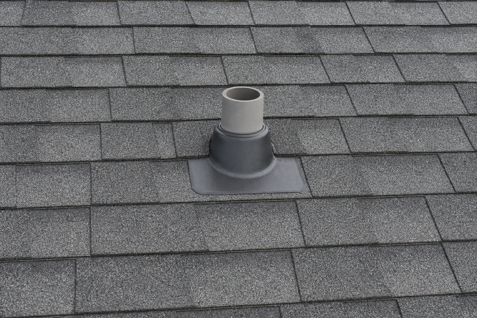 Matching repair or completion detail after work on a roofing scenario typical of Langley cream-stucco homes