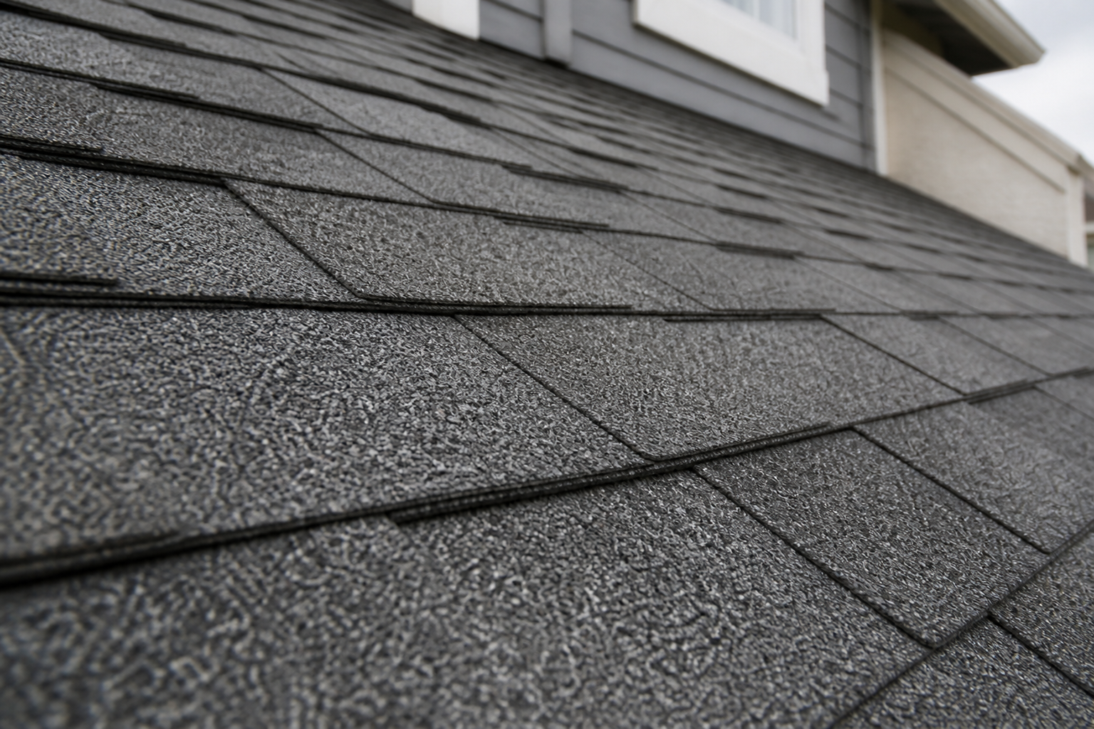 Matching technical detail after work on a roofing scenario typical of Langley cream-stucco homes