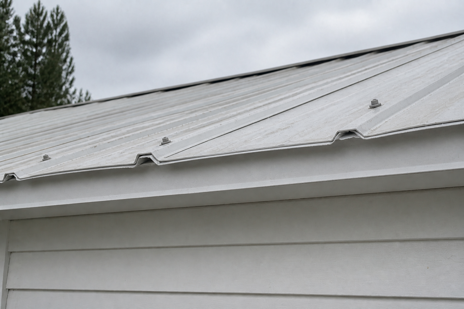 Matching repair or completion detail after work on a roofing scenario typical of Langley acreage farmhouses