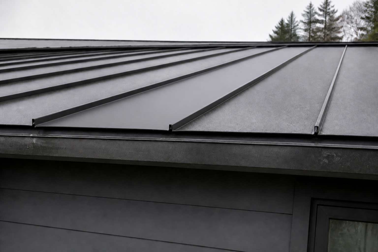 Matching repair or completion detail after work on a roofing scenario typical of Port Moody contemporary homes