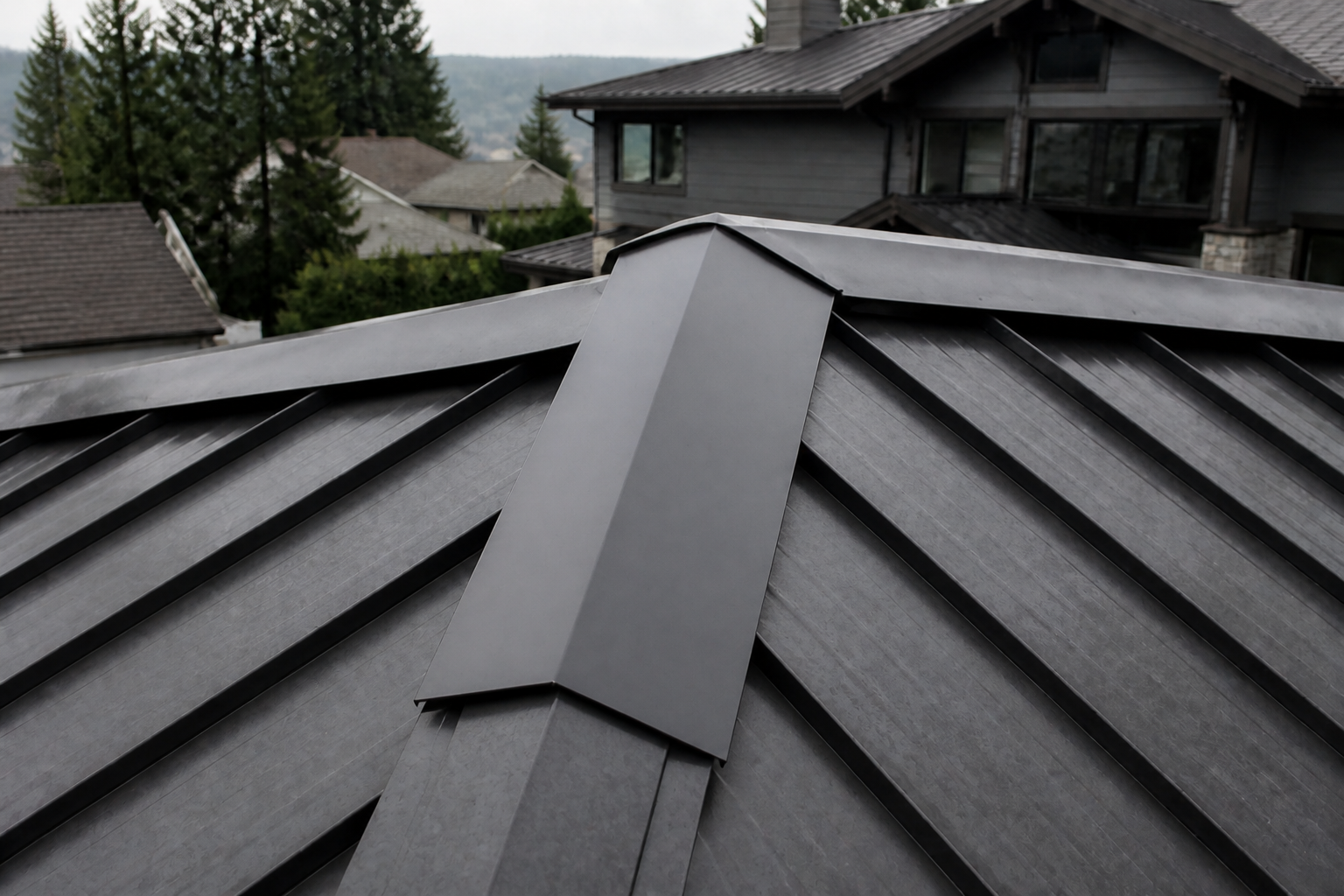 Matching technical detail after work on a roofing scenario typical of Port Moody contemporary homes