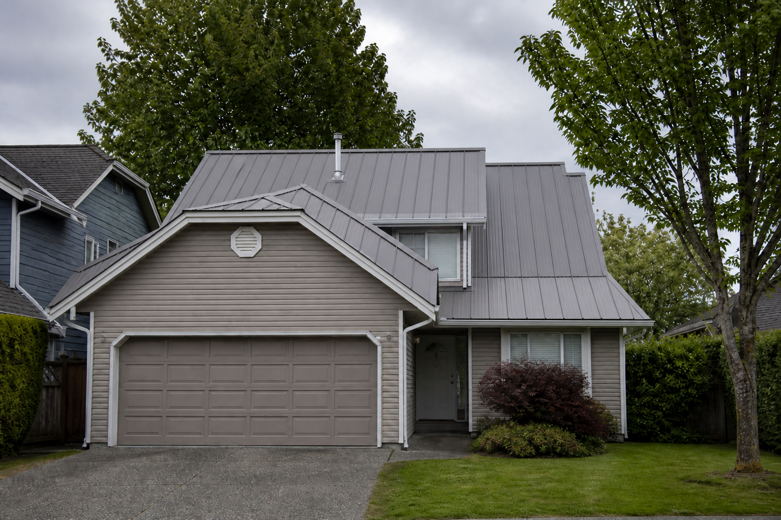 Matching eave or secondary detail after work on a roofing scenario typical of Coquitlam family homes