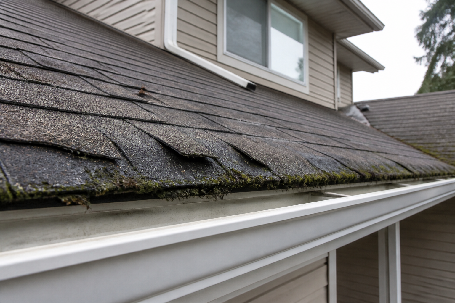 Primary problem-area detail before work on a roofing scenario typical of Coquitlam family homes