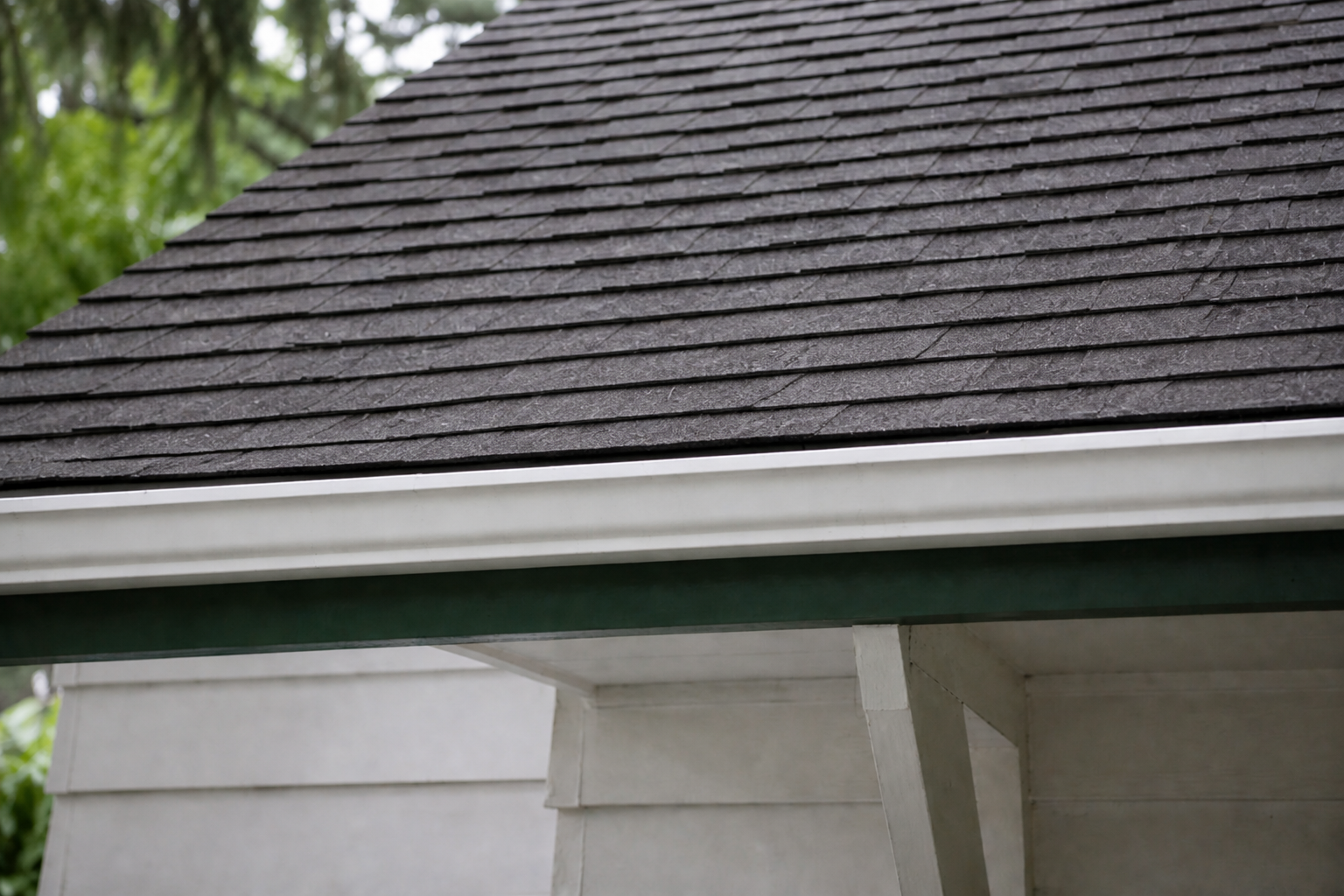 Matching alternate angle after work on a roofing scenario typical of West Vancouver cottage homes