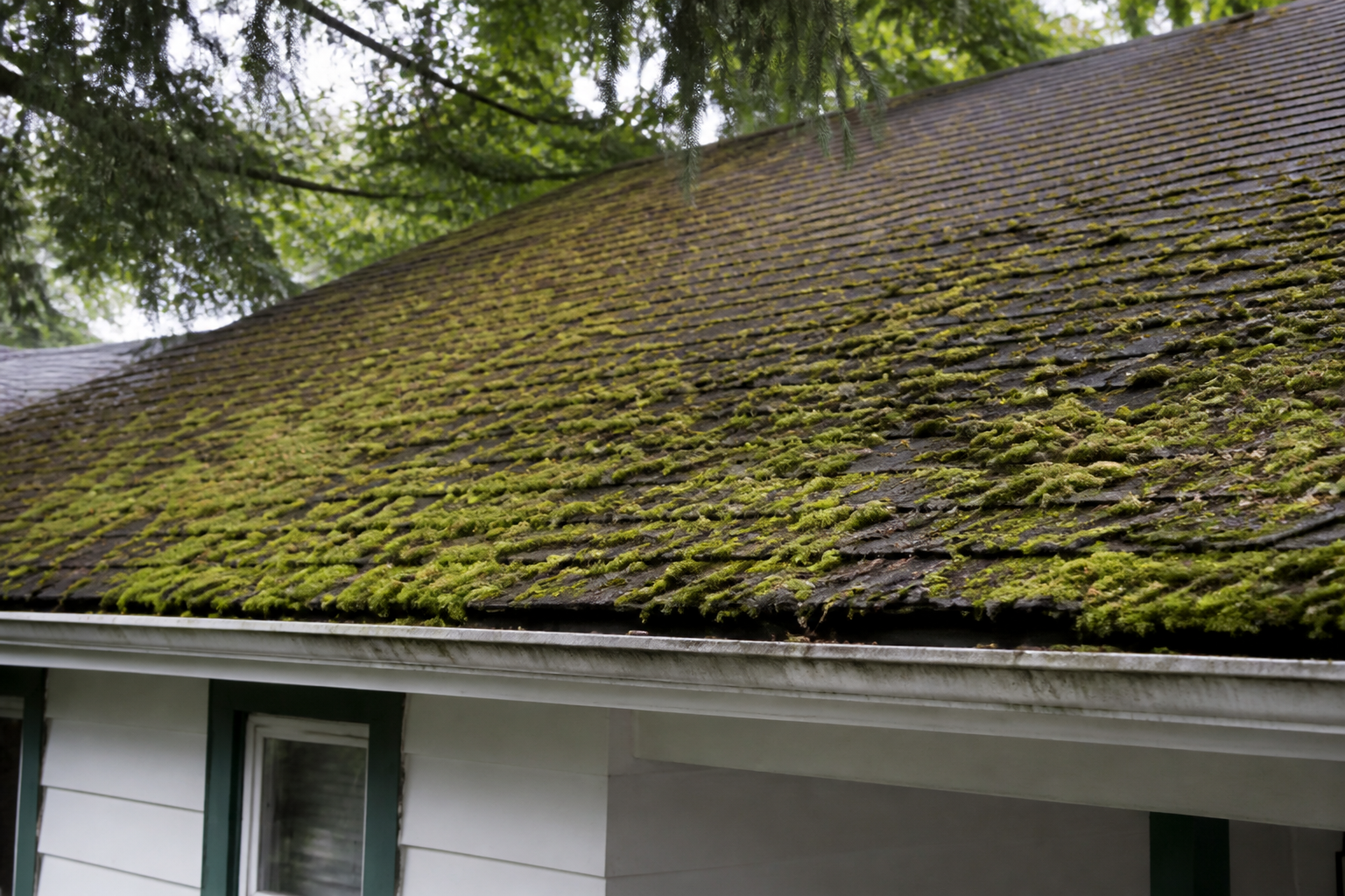 Primary problem-area detail before work on a roofing scenario typical of West Vancouver cottage homes