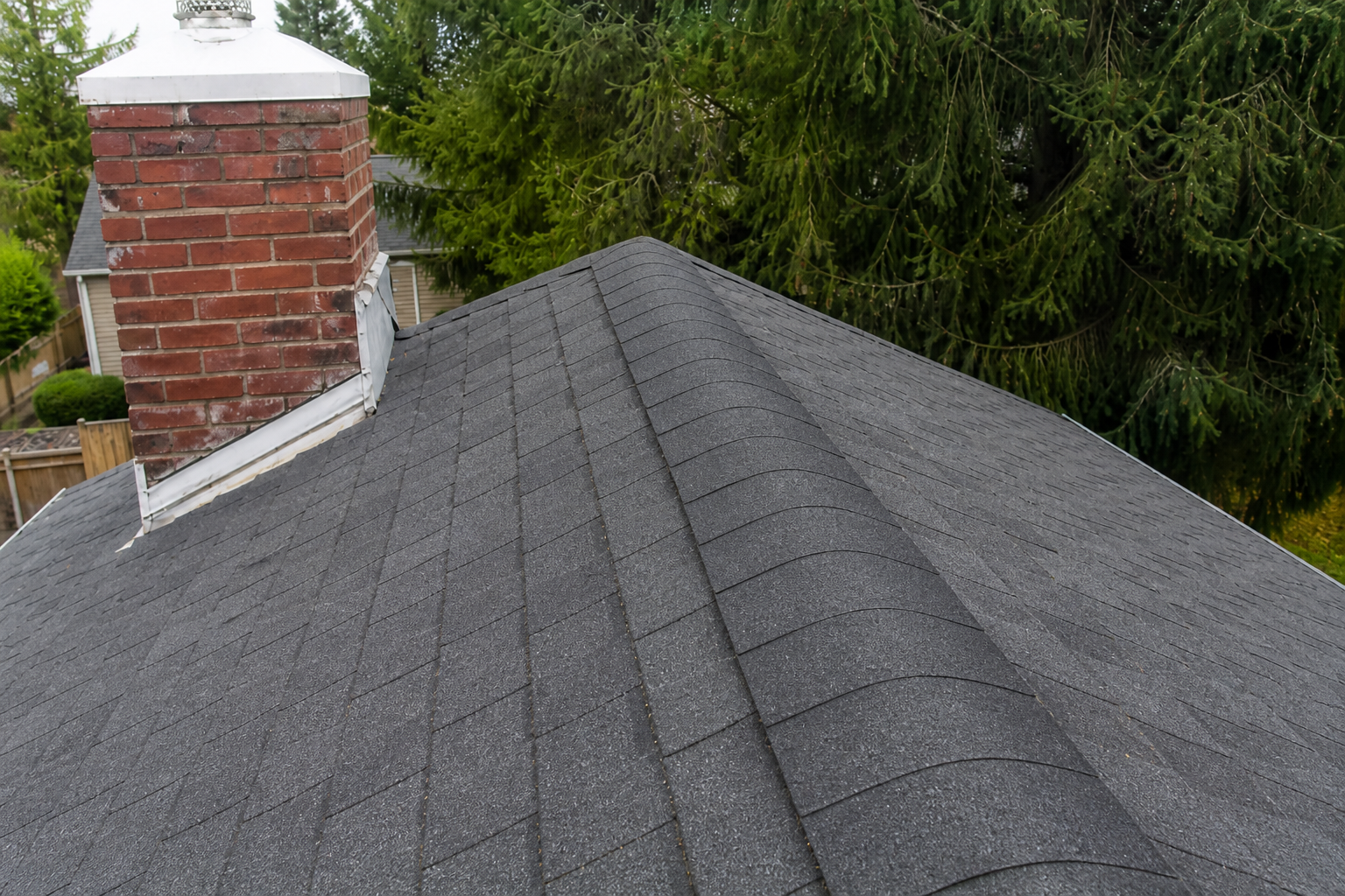 Matching alternate angle after work on a roofing scenario typical of Burnaby and East Vancouver bungalows