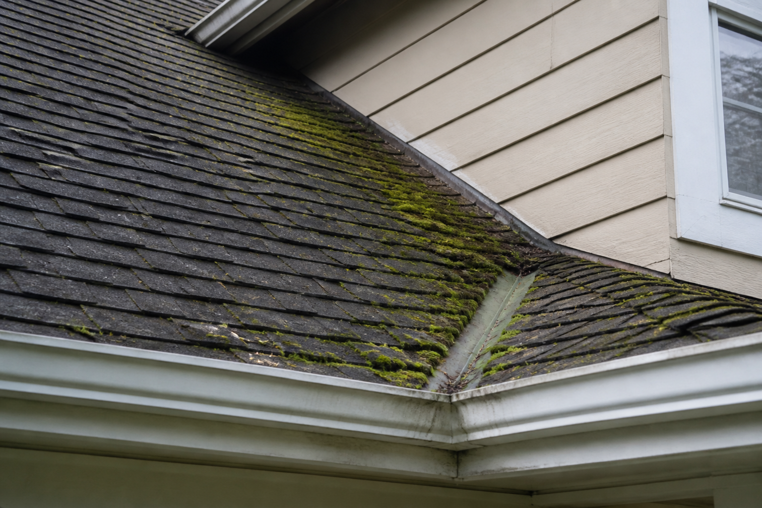 Tight technical failure detail before work on a roofing scenario typical of Burnaby and East Vancouver bungalows