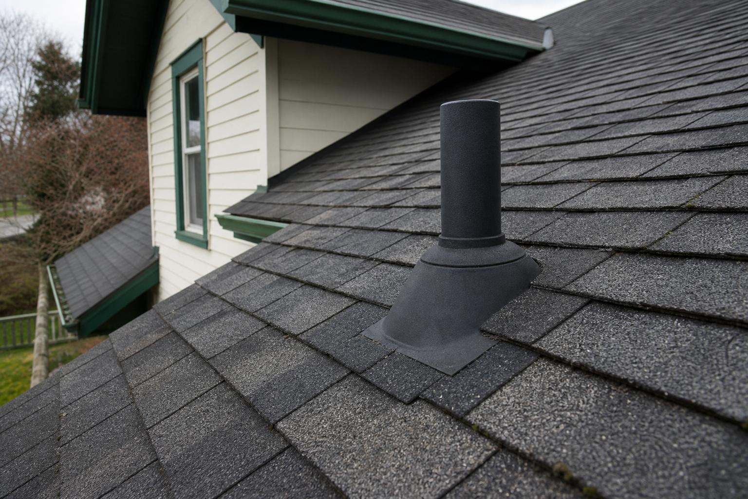 Matching repair or completion detail after work on a roofing scenario typical of New Westminster heritage-style homes