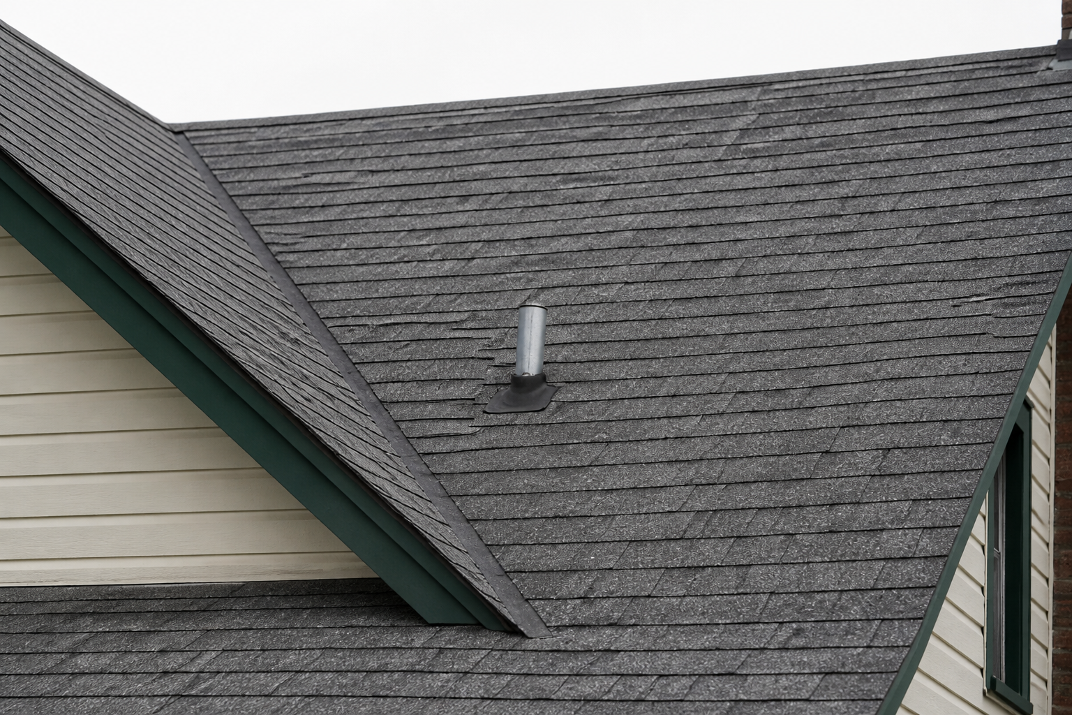 Matching technical detail after work on a roofing scenario typical of New Westminster heritage-style homes