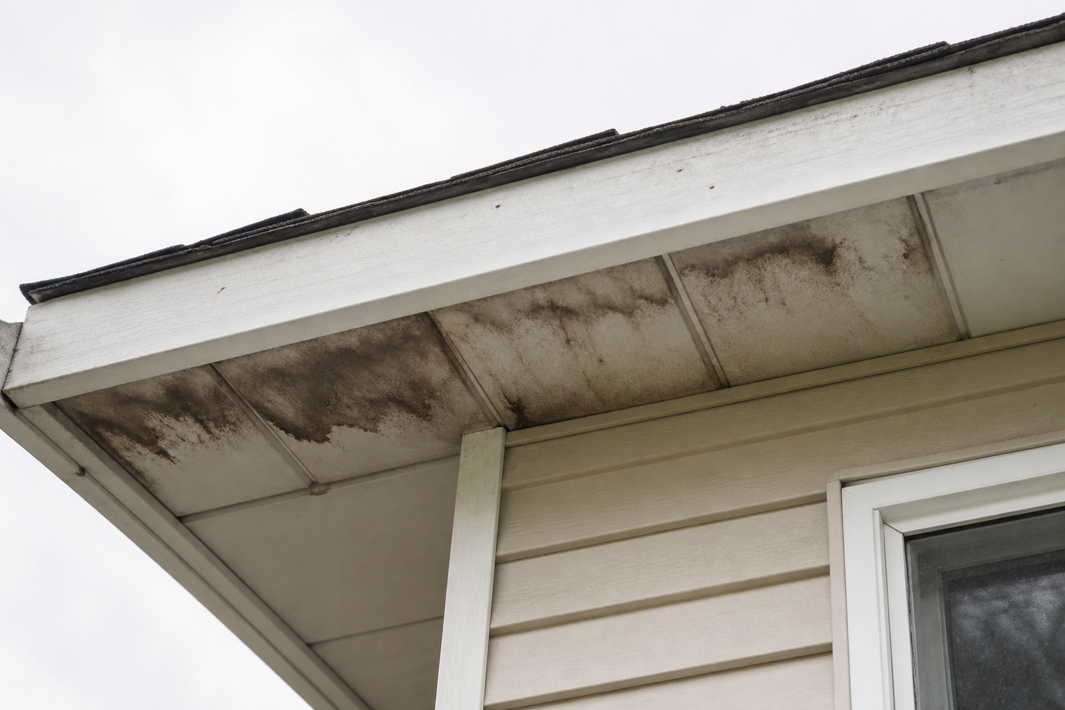 Tight technical failure detail before work on a roofing scenario typical of Burnaby split-level homes